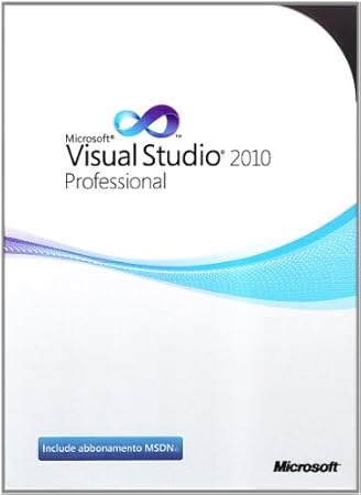 Microsoft  Visual Studio 2010 Professional, w/MSDN, WIN, 1u, ITA
