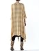 Mordenmiss Women's New Loose Thin Garb Drape Open Front Cardigan M Yellow Plaid