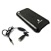 Javoedge Apple Iphone Leather Wrapped Back Cover (black) + Hands-free Adapter [free Shipping]