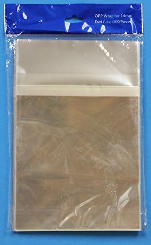 200 OPP Plastic Bag for Standard 14mm DVD Case (Standard DVD Case Plastic Wrap)