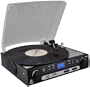 Pyle Home PLTTB9U USB Turntable with direct-to-digital USB/SD Card Encoder and Built-in AM/FM Radio Conversion