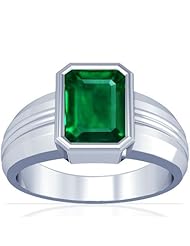 Platinum Emerald Cut Emerald Solitaire Ring (GIA Certificate)