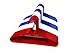 40pc Plastic Children Hanger Assorted Colors, Blue,Red,White, 11
