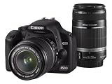 Canon EOS 450D IS Double Zoom Kit (EOS 450D Camera, EF-S 18-55mm IS f/3.5-5.6 Lens & EF-S 55-250mm IS f/4.0-5.6 lens)
