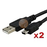 2x 6ft for Sony PS3 Controller USB Charger Cable Cord