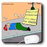 Londons Times Health and Vanity Trends Cartoons - Begging For Viagra - Mouse Pads