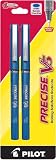 Pilot Precise V5 Rolling Ball Extra Fine Point Pen, 2-pack, Blue (25002)