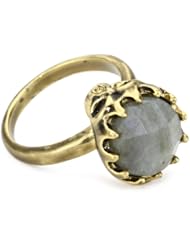 House of Harlow 1960 Stone Top Skull Cocktail Ring