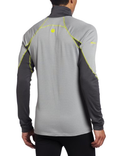 Marmot Men's Midweight Long Sleeve Baselayer Half Zip - Slate Grey/Steel, X-Large
