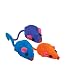 Box of 60 Zanies Real Fur Rattling Rainbow Mice in Cheese Box