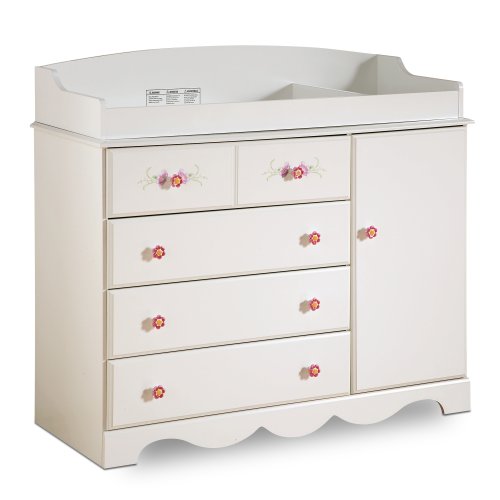South Shore Juliette Changing Table in Pure White