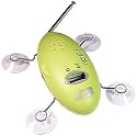 Zadro Shower Bug AM/FM Radio with Clock, Lime Green