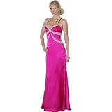 Formal Evening Gown. Beaded Dress for Prom, Party Dress by Sean Collection (70067) Fuchsia