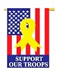 Support Our Troops (50 Stars) Flag Indoor/outdoor 28" X 44"