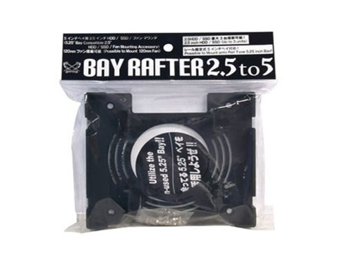 Scythe Bay Rafter 2.5 or 3.5 hard drive conversion to 5.25 bay