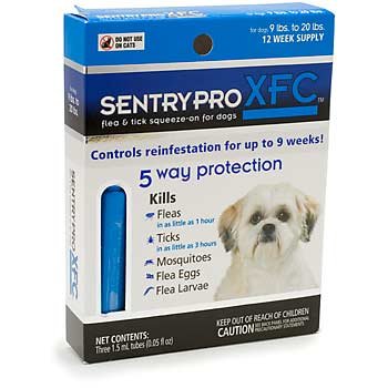 Sentry Pro XFC Squeeze-On Flea and Tick Control for Dogs