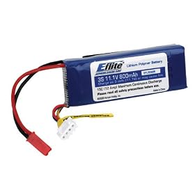 800mAh 3S 11.1V 15C LiPo, 20AWG JST Balance from Toy RC Airplanes