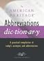 The American Heritage Abbreviations Dictionary, Second Edition