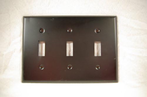 Oil Rubbed Bronze Triple Light Switch Wall Cover Pate
