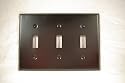 Oil Rubbed Bronz Tripple Light Switch Wall Cover Pate