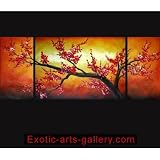 Chinese Flower Painting Cherry Blossom Tree Painting Sunset Painting 113