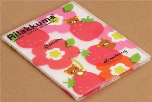 Imagen 3 de Cuaderno de ejercicios Rilakkuma con fresas y flores