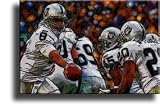 41TQA3Sg47L. SL160  painting a room|Completely Handpainted American Football Sport Painting, Custom Order FL2274, Oil on Canvas, with Option to Paint Jerry, Brett & Co. from Any Other Favorite Photograph or Picture, Unframed, Size 18 x 24 inch