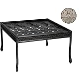 Windham Castings Provence Cast Top Coffee Table Frame Only, Pecan