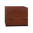 Bush Furniture Series A 2 Drawer Lateral Wood File Storage Cabinet in Hansen Cherry