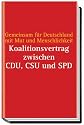 Koalitionsvertrag zwischen CDU, CSU und SPD