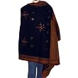 Designer Shawls Embroidered Wool Wrap 80 x 40 inches (ktds533)