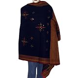 Designer Shawls Embroidered Wool Wrap 80 x 40 inches (ktds533)