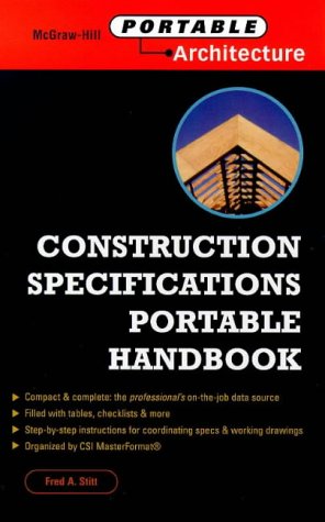 Construction Specifications Portable Handbook under The Books Store
