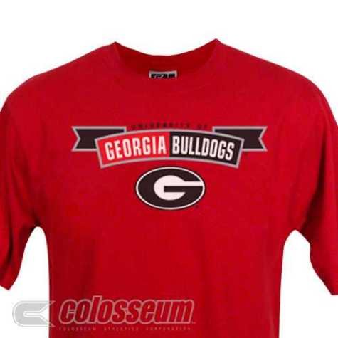 Buy Bulldogs T-Shirt - Georgia Bulldogs S S Campus Yard Printed Tee Team Color