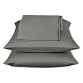 600-Thread-Count Sheet Set - Dark Gray