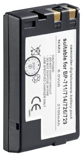 Tecxus Ersatzakku f&uuml;r Canon BP-711/714/726/729, E722, E818 (2100mAh) Preisvergleich