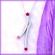14K Ruby & Pink Sapphire Pendant
