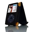 iPod Classic Leatherette Case - Black/Orange
