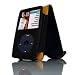 iPod Classic Leatherette Case - Black/Orange