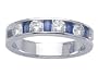1.10 cttw Karina B(tm) Genuine Sapphire Band - Platinum, 18kt White or Yellow Gold