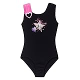Girls' Hannah Montana Mock Wrap Leotard - Black