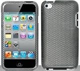 Carbon Fiber Design Hard Snap On Case Cover Faceplate Protector for Apple iPod Touch 4 4th Generation + Free Texi Gift Box