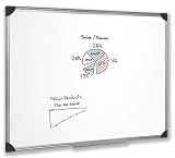5 Star Whiteboard Drywipe Magnetic with Pen Tray and Aluminium Trim W900xH600mm