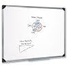 5 Star Whiteboard Drywipe Magnetic with Pen Tray and Aluminium Trim W1200xH900mm