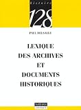 Lexique des archives et documents historiques