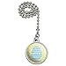 GRAPHICS & MORE Cute Blue Easter Egg with Daisies Ceiling Fan and Light Pull Chain