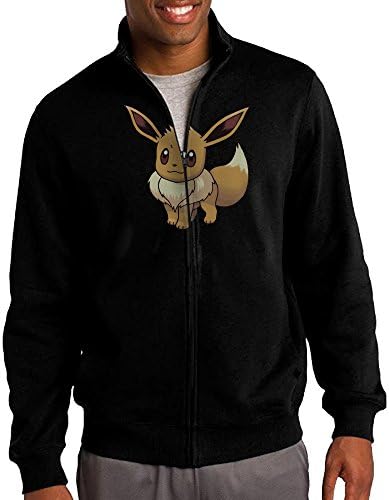 Men's Eevee Eievui Pokemon Full-Zip Jacket Sweatshirt