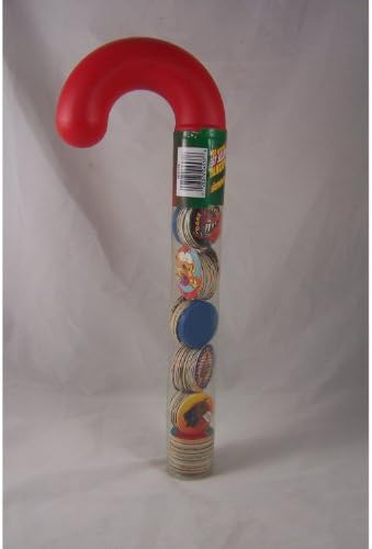 Pog Candy Cane Holiday Christmas Tube