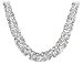 Sterling Silver Byzantine Necklace, 17"