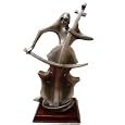 Cellist Statue in Metal-like Finish